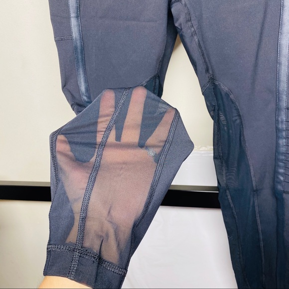 •VINA• HIGH QUALITY BLACK POCKET MESH LEGGINGS - Picture 6 of 7